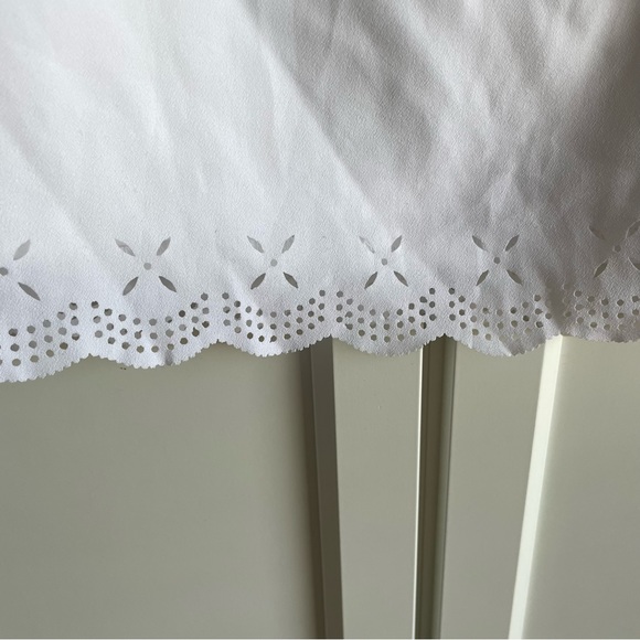 C.J. Banks Perforated Lace Layered Scalloped Sleeveless Blouse - Picture 8 of 10